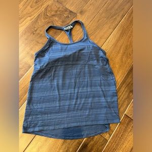 Athleta blue workout tank size large - euc
